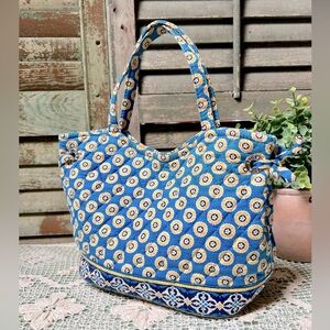 Vera Bradley Riviera Blue ‘Sherry’ Bag, Retired Pattern, Pre-loved in EUC